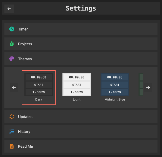 Tasky Customizable Themes